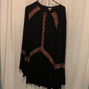 Urban Outfitters Ecote Boho bell sleeve tunic